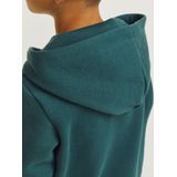 Sweater - Deep Teal - Met Capuchon - Lange Mouwen - Regular Fit