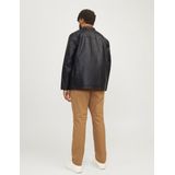 Jack & Jones - Dylan Clean Plus - Leren Jas - Zwart - Polyurethaan