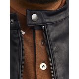 Jack & Jones - Dylan Clean Plus - Leren Jas - Zwart - Polyurethaan