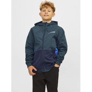 Jack & Jones - JJERush - Tussenjas - Azuur Donkerblauw Petrol Offwhite