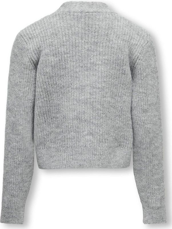 ONLY meisjes kids vest ORIANA Light Grey Melange SILVER GLITTER Regular Fit