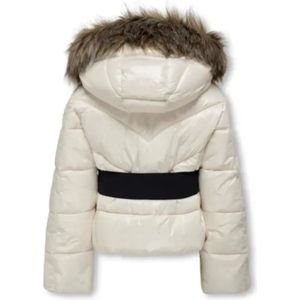 Only - Kogfever Short Puffer - Winterjas - Off-white - 100% Polyamide