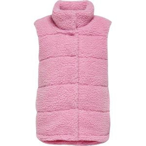 ONLY - Kogsandra Teddy Waistcoat - Meisjes Jas - Beige - Polyester