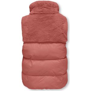 Bodywarmer - Effen - Warm Gevoerd - Nepbont - Normale Pasvorm