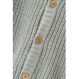 Lange Mouwen - Gebreid Vest - Groen - Katoen