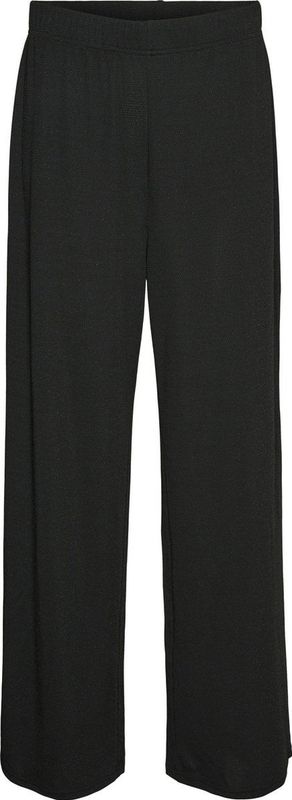 Vero Moda Broek Vmkanva Nw Glitter Wide Pant Jrs 10316742 Black/black Lurex Dames