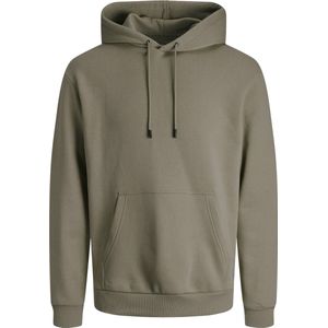 JACK & JONES Bradley sweat hood regular fit, heren hoodie katoenmengsel met capuchon, olijfgroen