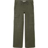 Rechttoe Rechtaan Broek - Blauw - Katoen Elastaan - Verstelbare Taille