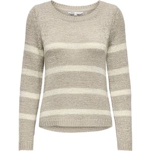 Gebreid - Gestreept - Ronde Hals - Knitwear - Lange Mouw - Normale Pasvorm