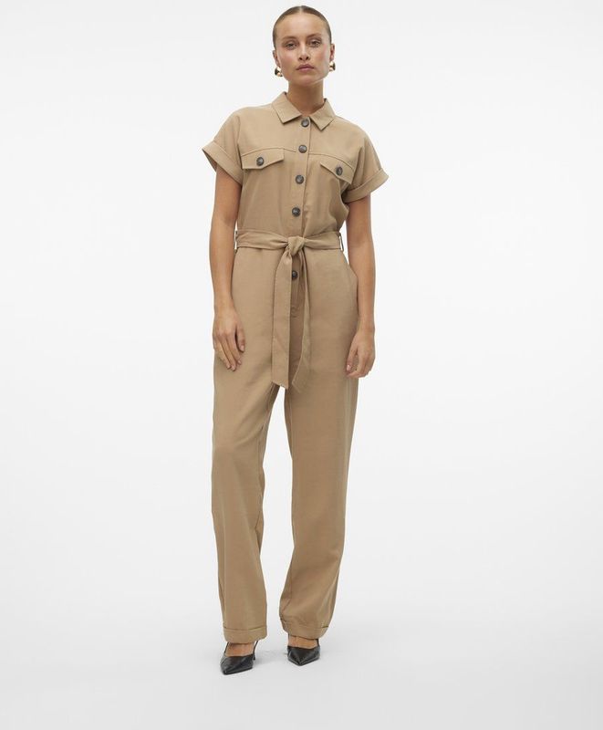 Vero Moda - Vmmaggi Cap Leeve - Jumpsuit - Beige