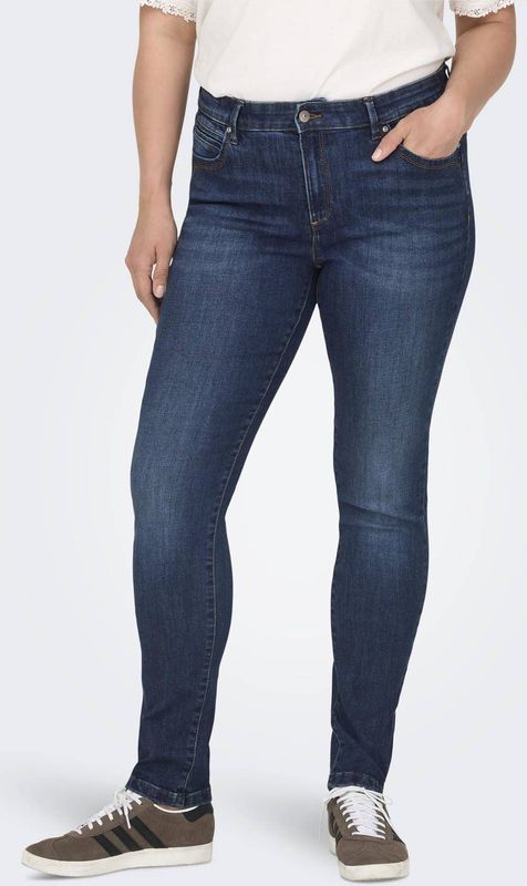 ONLY CARMAKOMA - Skinny Fit Jeans - Blauw - Denim - Mid Waist