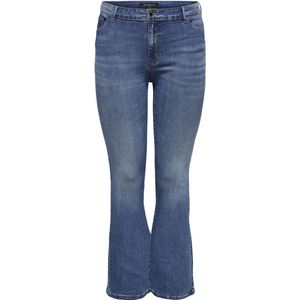 ONLY CARMAKOMA - Flared Fit Jeans - Blauw - Denim - Mid Waist