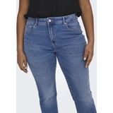 ONLY CARMAKOMA - Flared Fit Jeans - Blauw - Denim - Mid Waist