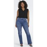ONLY CARMAKOMA - Flared Fit Jeans - Blauw - Denim - Mid Waist
