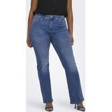ONLY CARMAKOMA - Flared Fit Jeans - Blauw - Denim - Mid Waist