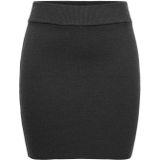 Jacqueline de Yong - Fijn Gebreid Skort - Kort - Zwart - 50% Viscose