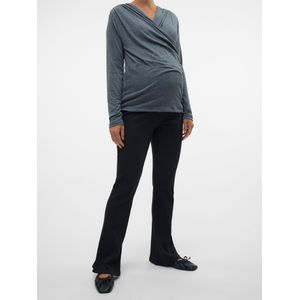 Vero Moda Lavender Flared Maternity Leggings Zwart Vrouw
