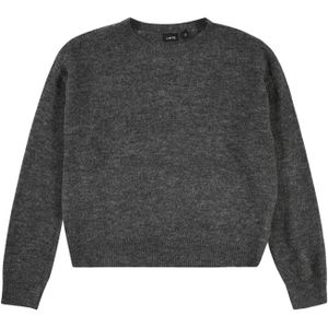 NAME IT - Nlflodet Ls Short Knit Noos - Gebreide Trui - Raven - 1 Stuk