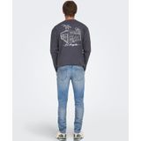 ONLY&SONS Heren Smalle Fit Jeans - Lichte Wassing - Blauwe Kleur - 5-Pocket
