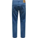 Onsweft - Low Rise - Regular Fit Jeans - Gecoat Denim - Glanzende Look