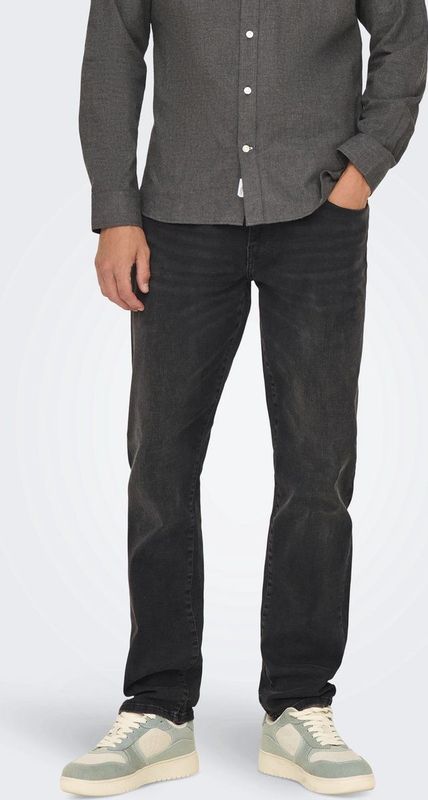 WEFT - Slim Fit Jeans - Licht Verwassen Dark Denim Look - Stretchdenim