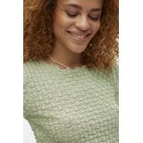 Vero Moda T-shirt Vmshelby Ss O-neck Short Top Vma No 10311731 Smoke Green Dames