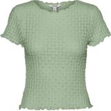 Vero Moda T-shirt Vmshelby Ss O-neck Short Top Vma No 10311731 Smoke Green Dames