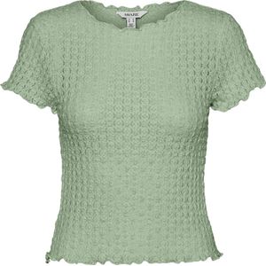 Vero Moda T-shirt Vmshelby Ss O-neck Short Top Vma No 10311731 Smoke Green Dames