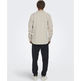 Only & Sons - Overhemd - Zilvergrijs - Corduroy - Lange Mouw