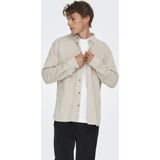Only & Sons - Overhemd - Zilvergrijs - Corduroy - Lange Mouw