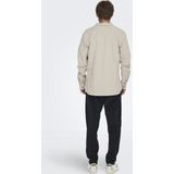 Only & Sons - Overhemd - Zilvergrijs - Corduroy - Lange Mouw