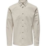 Only & Sons - Overhemd - Zilvergrijs - Corduroy - Lange Mouw