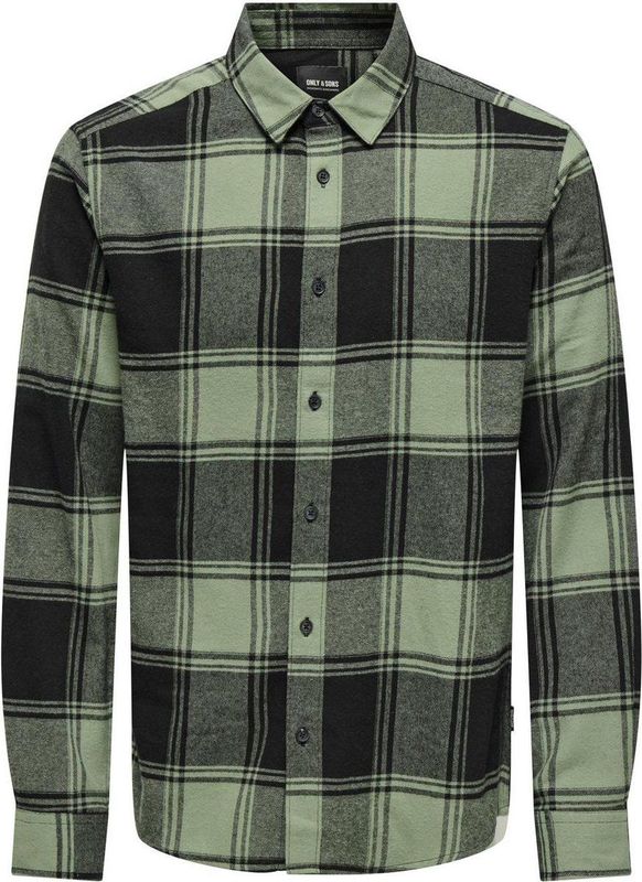 Only & Sons - Hemd - Geruit - Knoopsluiting - Langere Mouwen