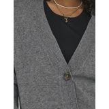 ONLY CARMAKOMA - Vest - Zwart - Knit - V-Hals - Lange Mouwen