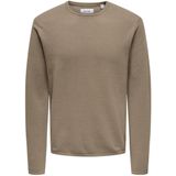 Only & Sons - Felix Reg 12 - Gebreide Trui - Grijs - 100% Katoen