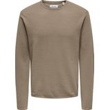 Only & Sons - Felix Reg 12 - Gebreide Trui - Grijs - 100% Katoen
