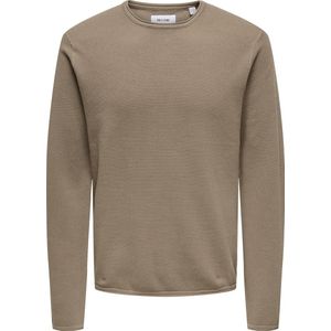 Only & Sons - Felix Reg 12 - Gebreide Trui - Grijs - 100% Katoen