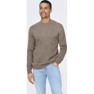 Only&sons - Onsloui Reg 12 Mel Crew Knit Noos - Heren - Gebreide Truien