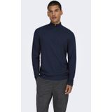 ONLY & SONS - ONSLOUI - Pullover - Donkerblauw - Fijn Gebreid