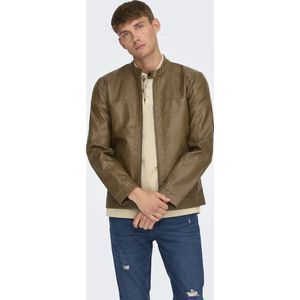 Onsmike - Jas - Hoge Hals - Lange Mouwen - Knoopsluiting en Ritssluiting - Polyester Voering