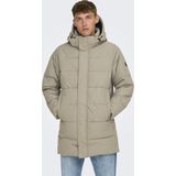 Only & Sons Jas Onscarl Life Long Quilted Coat Otw 22020156 Desert Taupe Mannen
