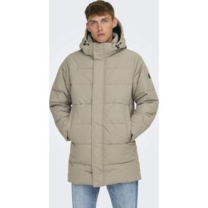 Only & Sons Jas Onscarl Life Long Quilted Coat Otw 22020156 Desert Taupe Mannen