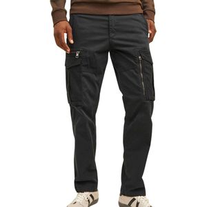 JACK & JONES - JPSTKANE - Cargobroek - Zwart - Katoen