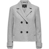 Onlfreja Life Short Db Jacket Otw Noos, lichtgrijs gem., XS