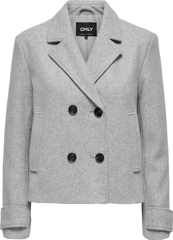 Onlfreja Life Short Db Jacket Otw Noos, lichtgrijs gem., XS