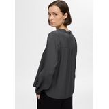 Top - V-hals - Lange Mouwen - Zwart - 50% Viscose, 50% LENZING™ ECOVERO™ Viscose