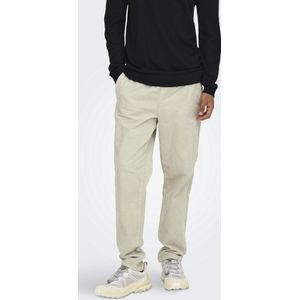 Ribbroeken - Tapered Fit - Zakken - Elastische Tailleband - Corduroy