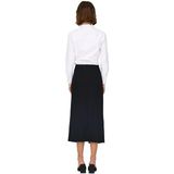 Jacqueline de Yong - Kokerrok - Grijs - Slim Fit - Polyester