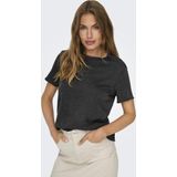 Only T-shirt Onllucy Life S s O-neck Top Box Jrs 15330656 Black Dames