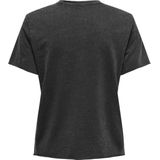 Only T-shirt Onllucy Life S s O-neck Top Box Jrs 15330656 Black Dames